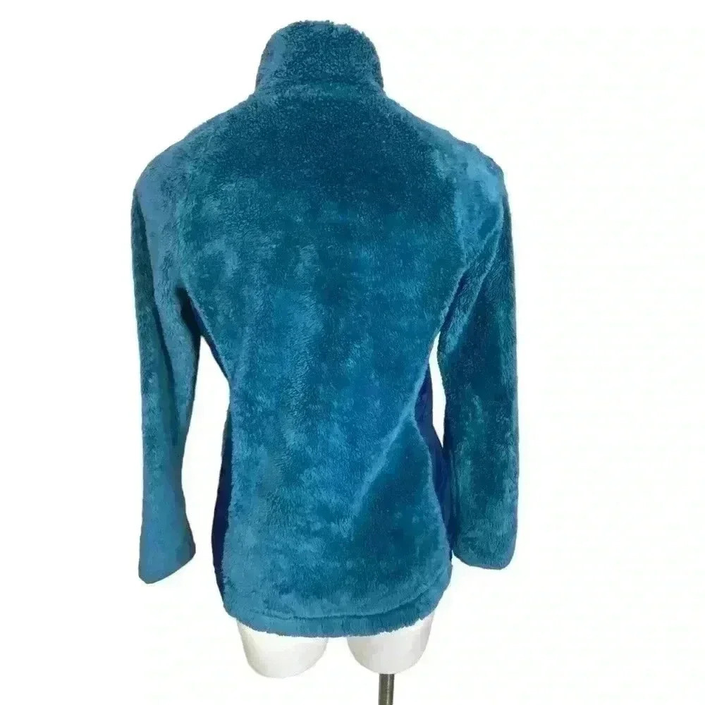 The North Face Teal Plush Half-Zip Fleece Pullover - Picture 2 of 4